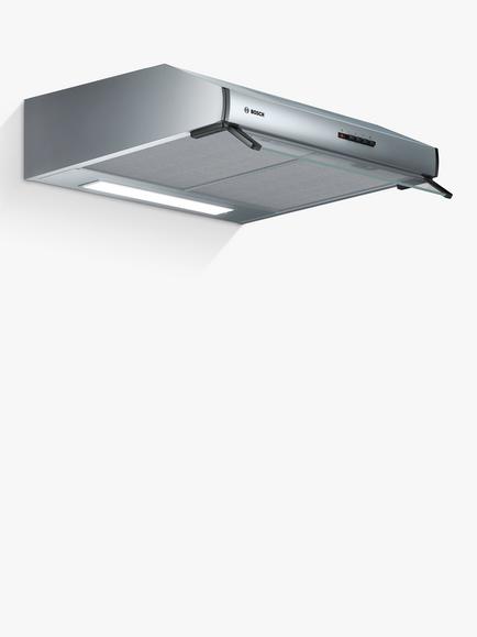 Bosch Series 4 DUL63CC50B 60cm Built-Under Cooker Hood with LED Illumination, Stainless Steel, Stainless Steel