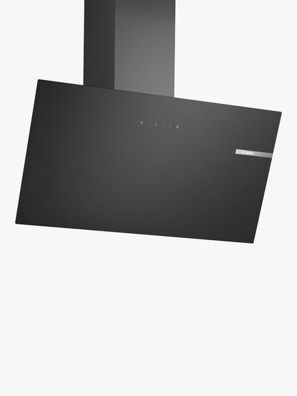 BOSCH Series 2 DWK85DK60B 80cm Angled Chimney Cooker Hood, Black, Black