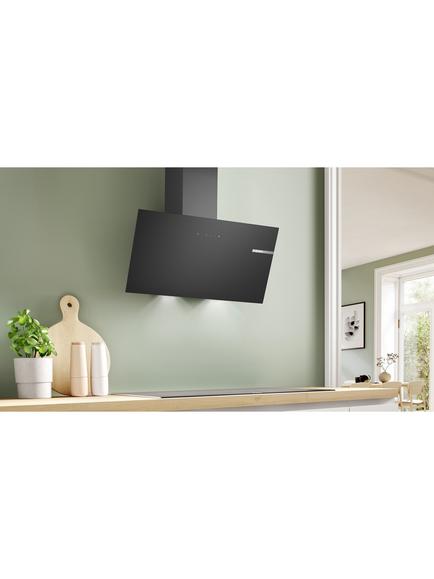 BOSCH Series 2 DWK85DK60B 80cm Angled Chimney Cooker Hood, Black - view 2, Black