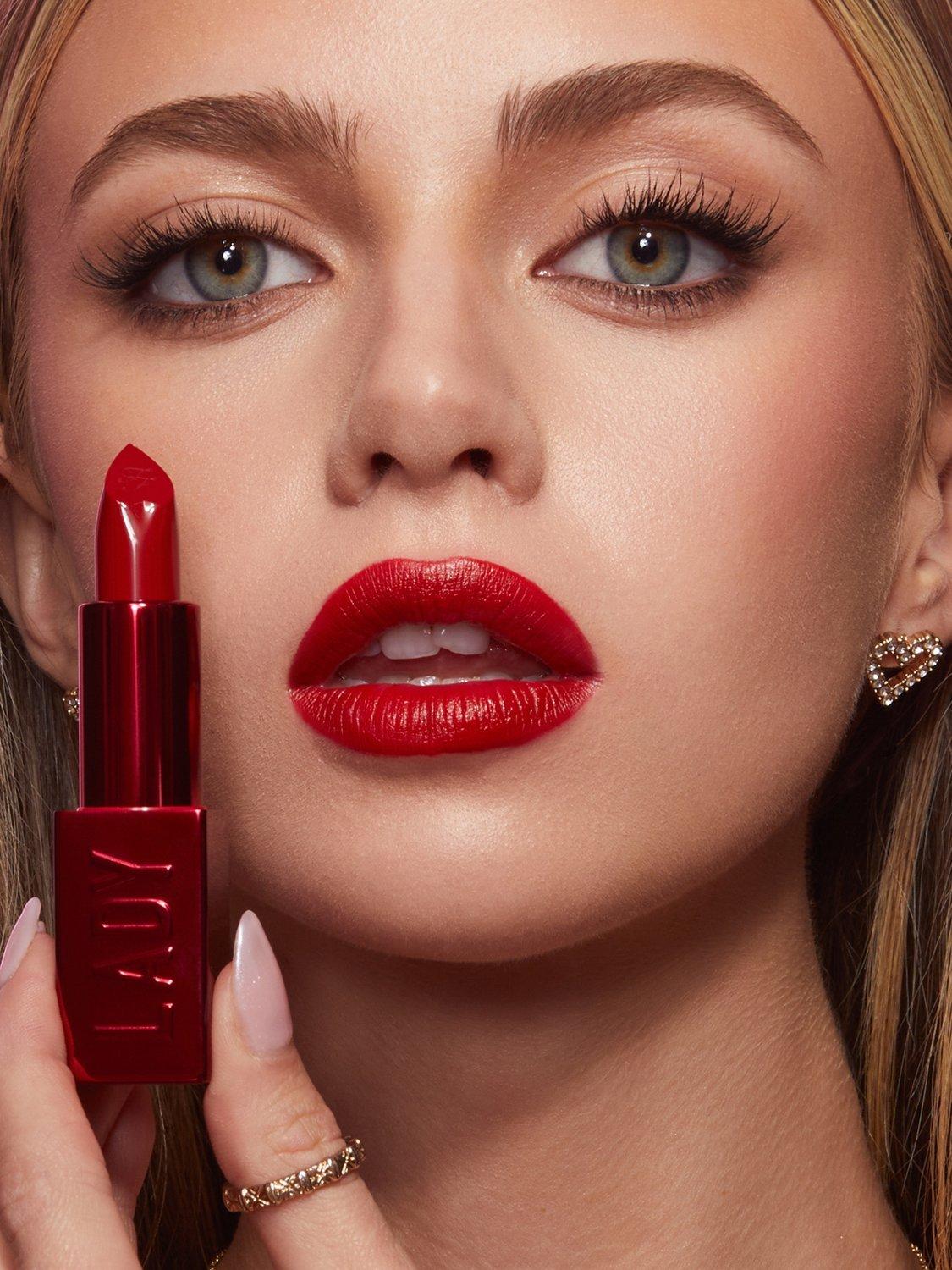 Product image 4 of 7, which shows Too Faced Lady Bold Em-Power Pigment Cream Lipstick, Lady Bold