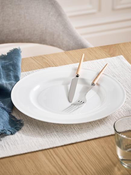 John Lewis + Queensberry Hunt Cupola Bone China Dinner Plate, 27.8cm, White - view 2, 
