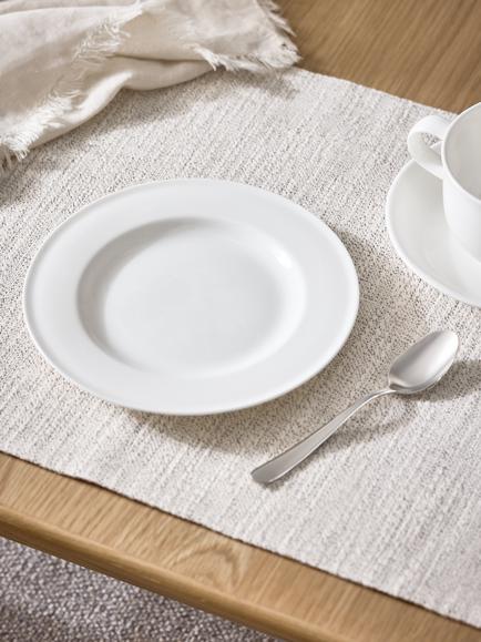 John Lewis + Queensberry Hunt Cupola Bone China Tea Plate, 19cm, White - view 2, 