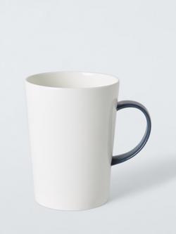 John Lewis Tall Bone China Mug, 450ml, Blue
