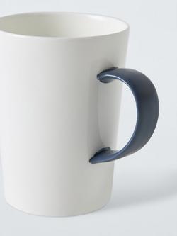 John Lewis Tall Bone China Mug, 450ml - view 2, Blue