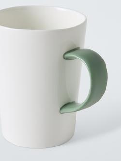 John Lewis Tall Bone China Mug, 450ml - view 2, Green