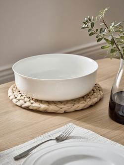 John Lewis + Queensberry Hunt Cupola Bone China Serve Bowl, 28cm, White - view 2, 