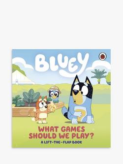 Bluey What Games Should We Play Lift the Flap Children's Book, Multi
