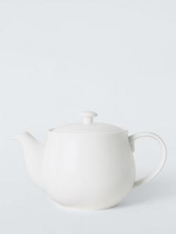 John Lewis + Queensberry Hunt Cupola Bone China Teapot, 1.1L, White, 