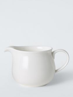 John Lewis + Queensberry Hunt Cupola Bone China Milk Jug, 290ml, White, 