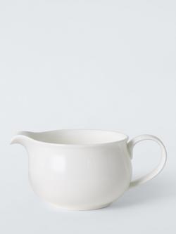 John Lewis + Queensberry Hunt Cupola Bone China Gravy Jug, 400ml, White, 