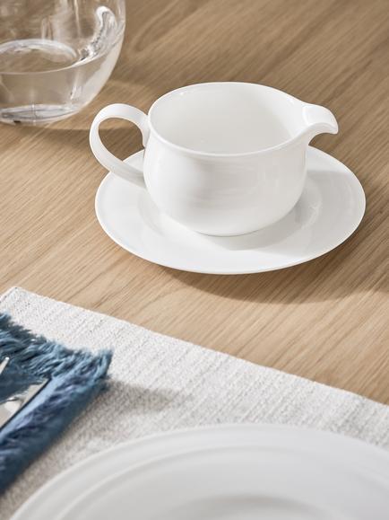 John Lewis + Queensberry Hunt Cupola Bone China Gravy Jug, 400ml, White - view 2, 
