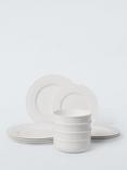 John Lewis + Queensberry Hunt Cupola Bone China Dinneware Set, 12 Piece, White