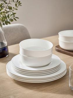 John Lewis + Queensberry Hunt Cupola Bone China Dinneware Set, 12 Piece, White - view 2, 