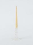 John Lewis Glass Bobbin Candle Holder, H14 cm, Clear