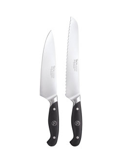 Robert Welch Professional Kitchen Knives Essential Set, 2 Piece, Silver
