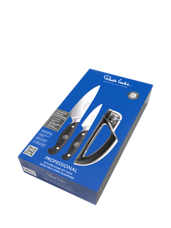 Robert Welch Professional Kitchen Knives with Handheld Knife Sharpener Set, 3 Piece - view 2, 