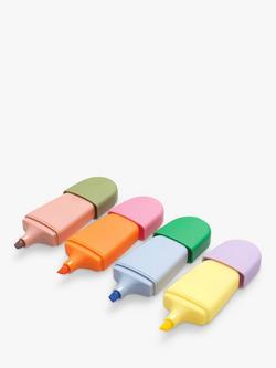 Papier Mini Highlighters, Pack of 4, Multi, Multi