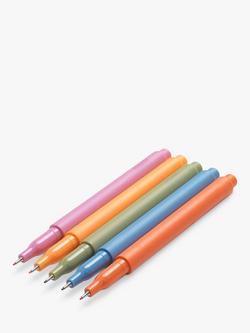 Papier Fineliner Pens, Set of 5, Multi, Multi