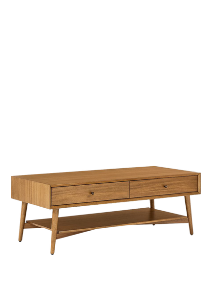 west elm Mid-Century Wood Coffee Table, Acorn, 