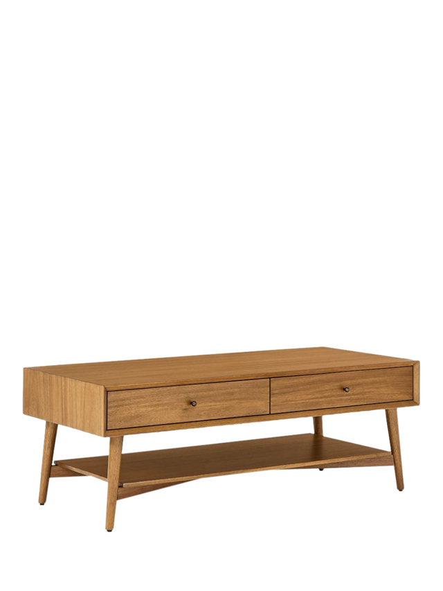 West Elm Mid-Century Wood Coffee Table - Acorn