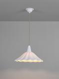 Original BTC Christie Bone China Pendant Ceiling Light, 36cm, Natural