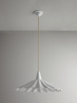 Original BTC Christie Bone China Pendant Ceiling Light, 47cm, Natural - view 2, 
