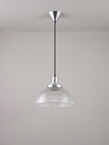 Original BTC Prismatic Glass Pendant Ceiling Light, Clear - view 2, Clear Clear
