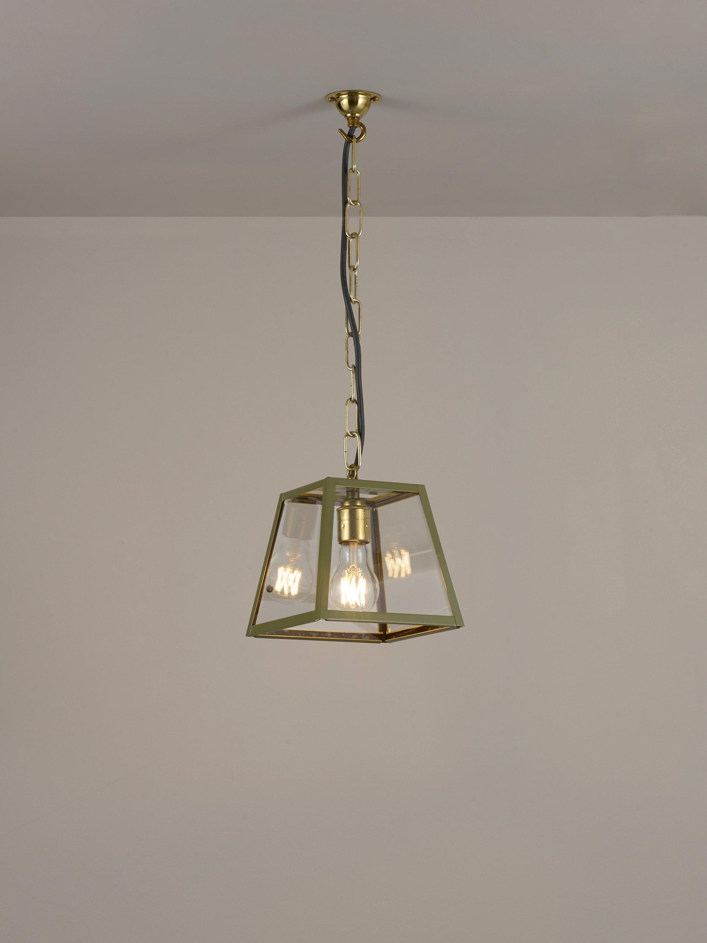 Davey Lighting Small Quad Pendant Ceiling Light, Olive Green