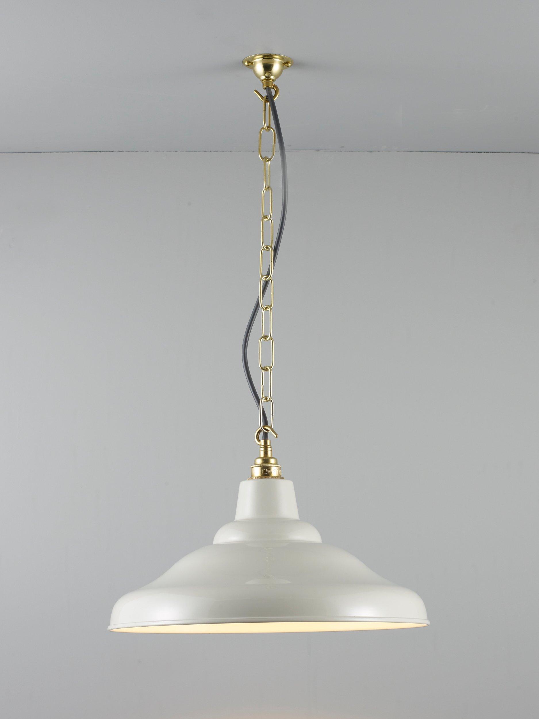 Davey Lighting School Light Pendant Ceiling Light, Grey