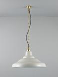 Davey Lighting School Light Pendant Ceiling Light, Grey