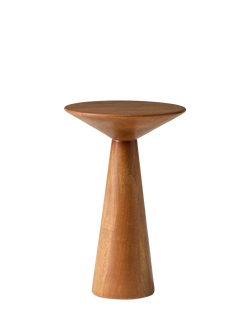 west elm Meyer Mango Wood Side Coffee Table, 46cm, Cool Walnut, 