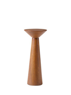 west elm Meyer Mango Wood Side Coffee Table, 53cm, Cool Walnut, 