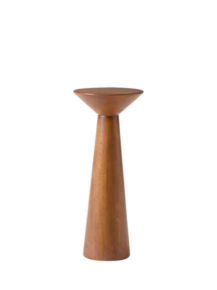 west elm Meyer Mango Wood Side Coffee Table, 53cm, Cool Walnut, 