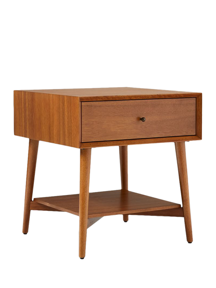 west elm Mid-Century Wood Side Table, Acorn, 