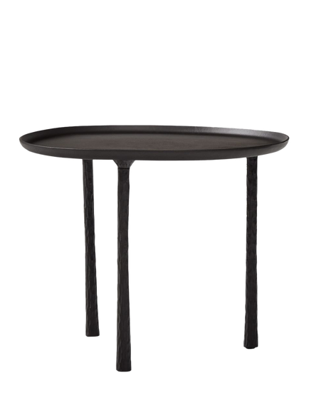 west elm Sintra Metal Side Table, 61cm, Dark Bronze, Dark Bronze