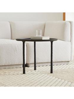 west elm Sintra Metal Side Table, 61cm, Dark Bronze - view 2, Dark Bronze