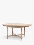 Gallery Direct Bessemer Round Extending Dining Table, Oak