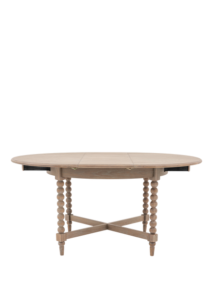 Gallery Direct Bessemer Round Extending Dining Table, Oak - view 2, Natural