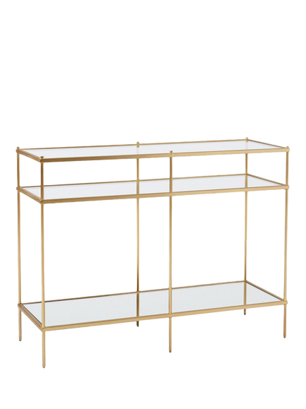 west elm Terrace Console Table, Antique Brass, 