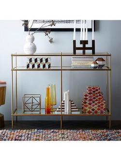west elm Terrace Console Table, Antique Brass - view 2, 