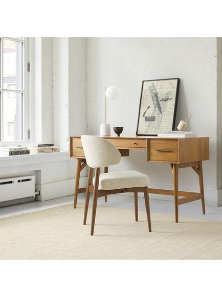 west elm Mid-Century Wood Desk, Acorn - view 2, 