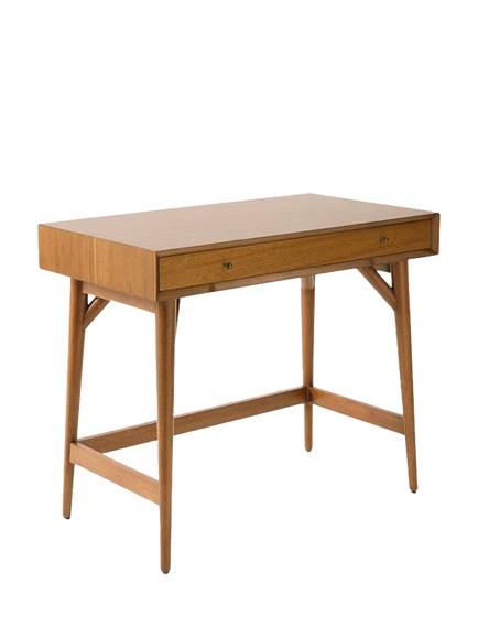 west elm Mid-Century Wood Mini Desk, Acorn, 