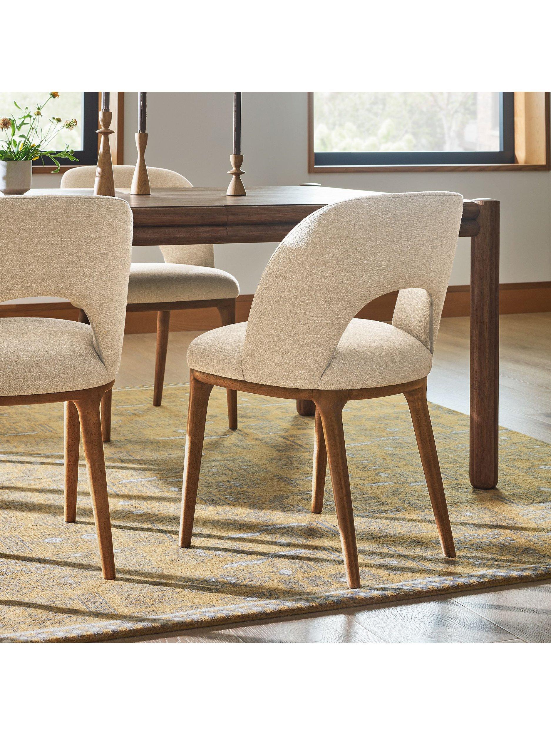 west elm Boerum Dining Chair, Sand/Burnt Wax