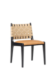 west elm Dunham Dining Chair, Sesame/Black