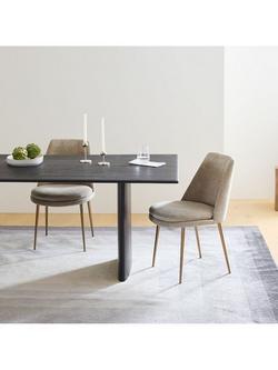 west elm Finley Dining Chair, Dune/Light Bronze - view 2, Dune