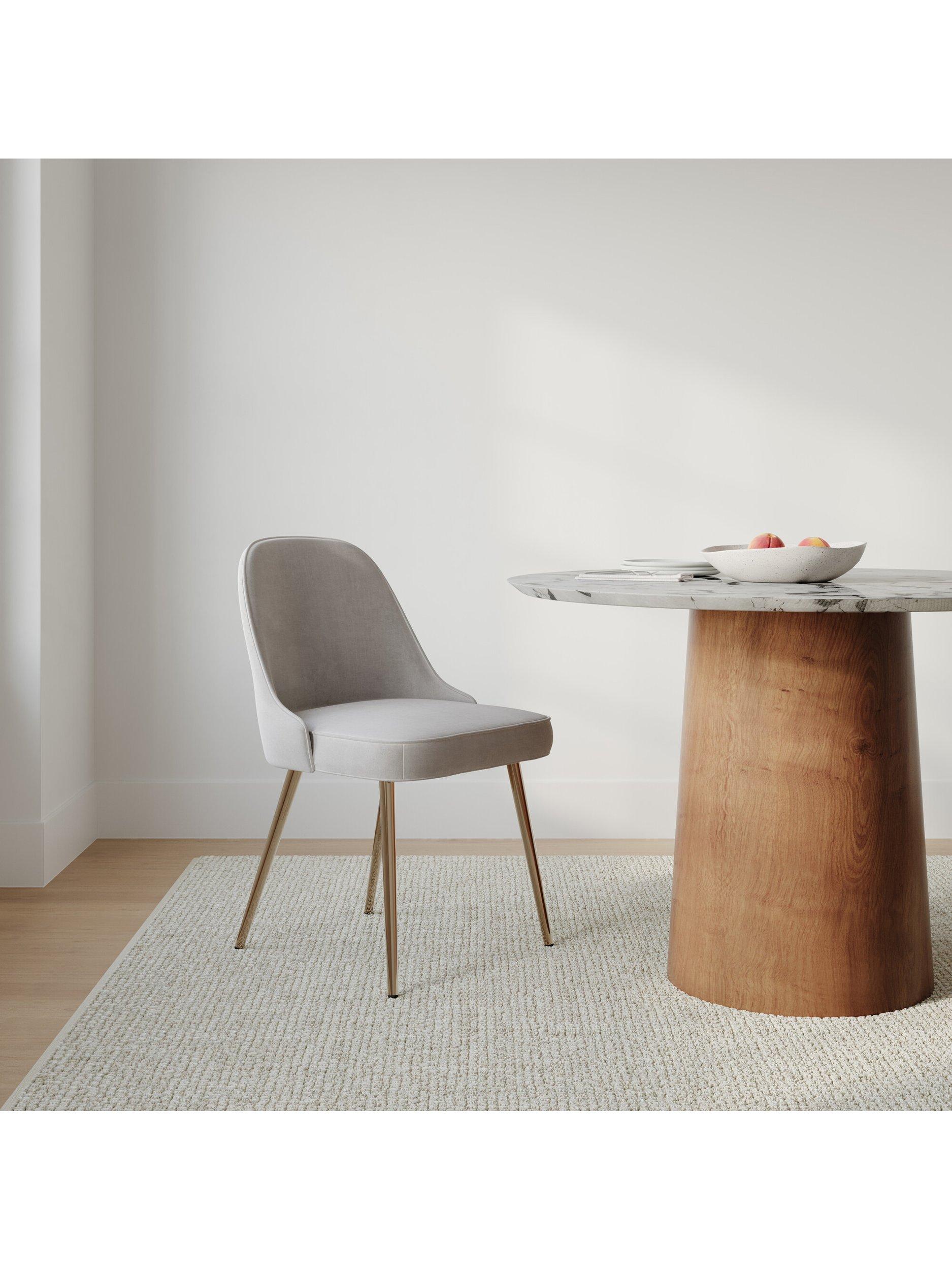 Elm dining chair top