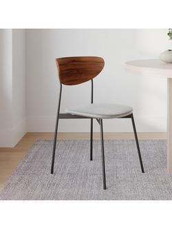 west elm Modern Petal Dining Chair, Platinum - view 2, Platinum