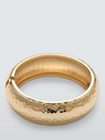 John Lewis Hammered Statement Bangle, Gold