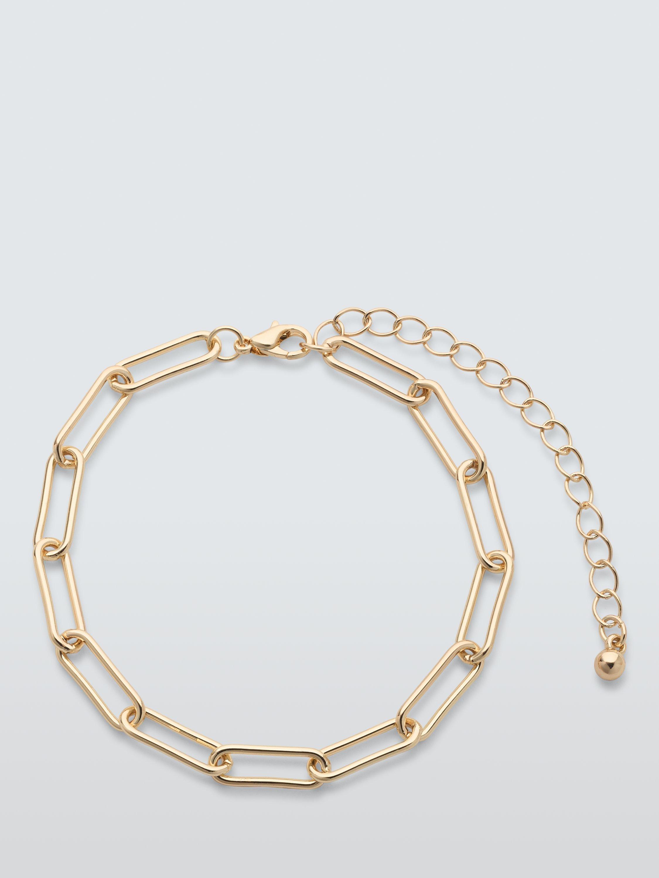John Lewis Paperclip Chain Bracelet, Gold