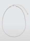 John Lewis Rope Chain Necklace, Silver